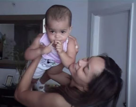 David Packouz's ex-partner with their daughter, Amabelle Jane