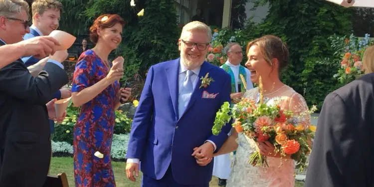 Dawna Friesen and her husband Rick Anderson on their wedding day