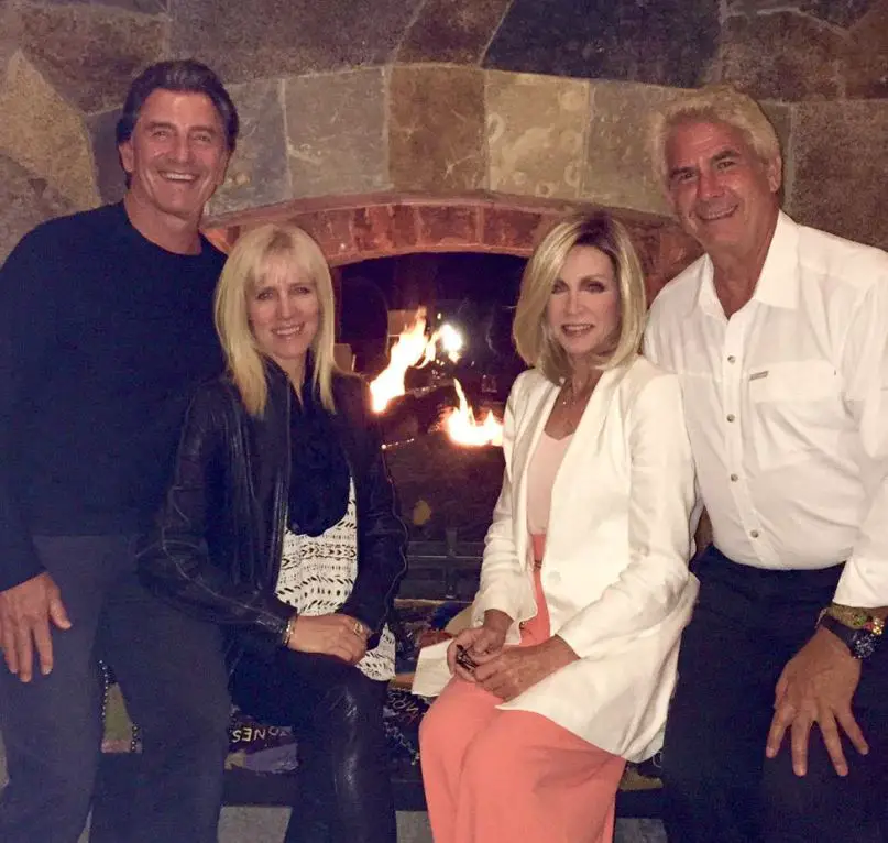 Donna Mills and her partner, Larry Gillman with their friends