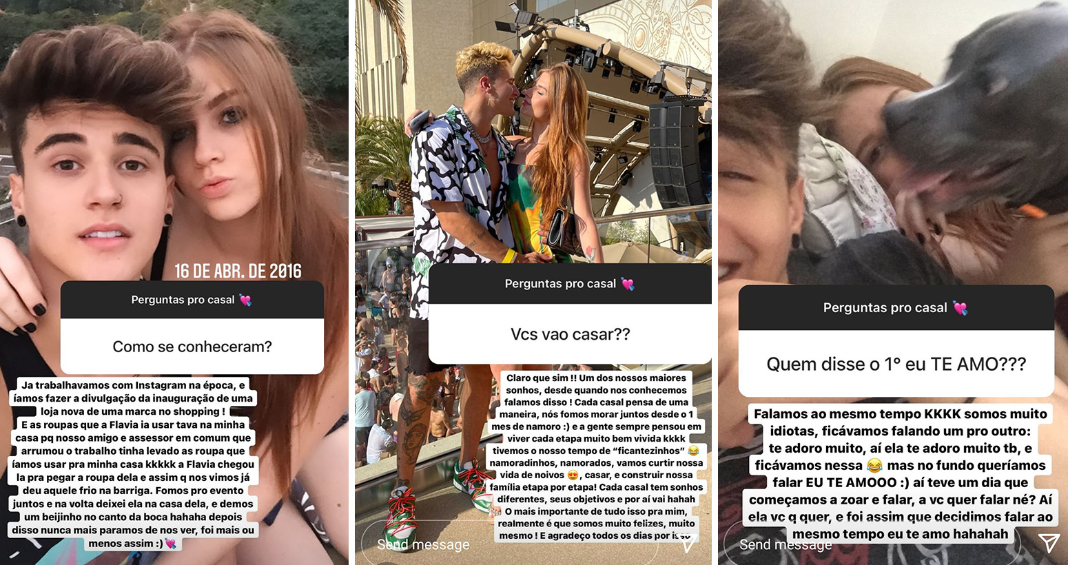 Alex Mapeli answering questions on his Instagram stories about his relationship