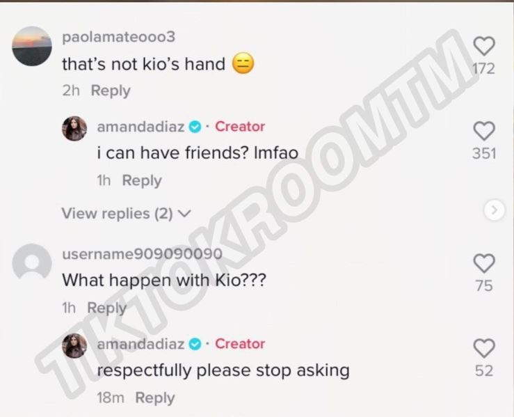 Amanda Diaz asks people to stop asking if she and her boyfriend Kio Cyr had a breakup