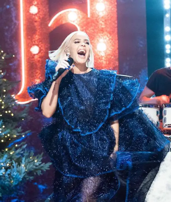 Anne-Marie performing for BCC on Christmas