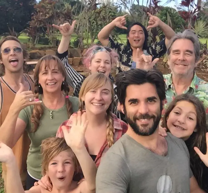 Beau Bridges with his family on National Selfie Day