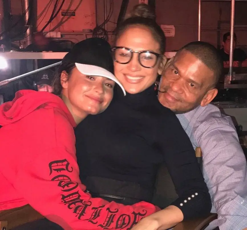 Benny Medina, once accused of attempted rape, with Jennifer Lopez and Demi Lovato.