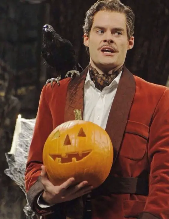 Bill Hader as one of his popular SNL characters, Vincent Price