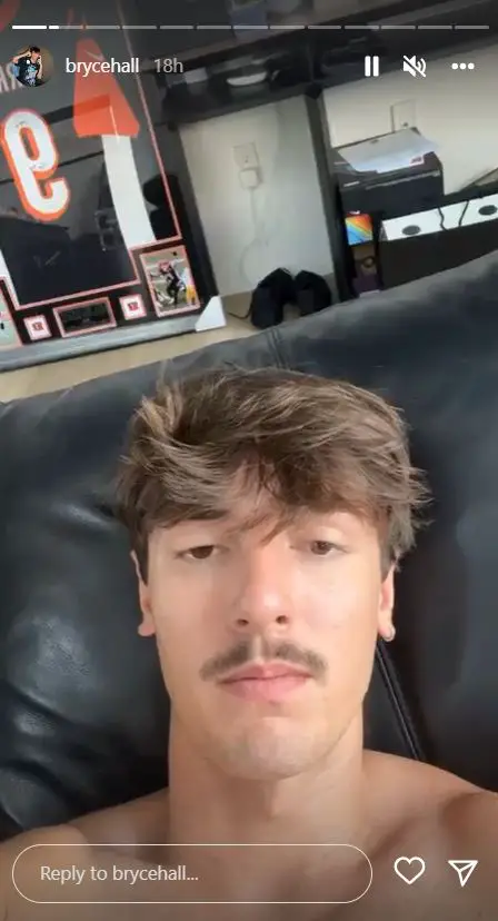 Bryce Hall updates his followers of his condition after the accident