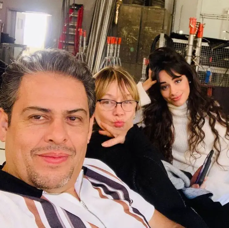 Camila Cabello with her parents