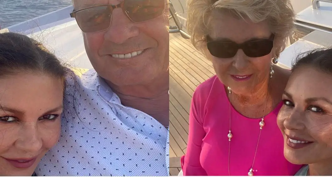 Catherine Zeta Jones reunited with her parents after COVID lockdown