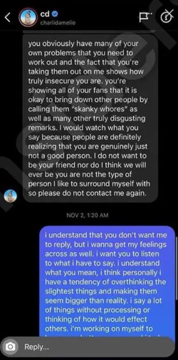 Zoe LaVerne apologized to Charli D'Amelio for their beef.