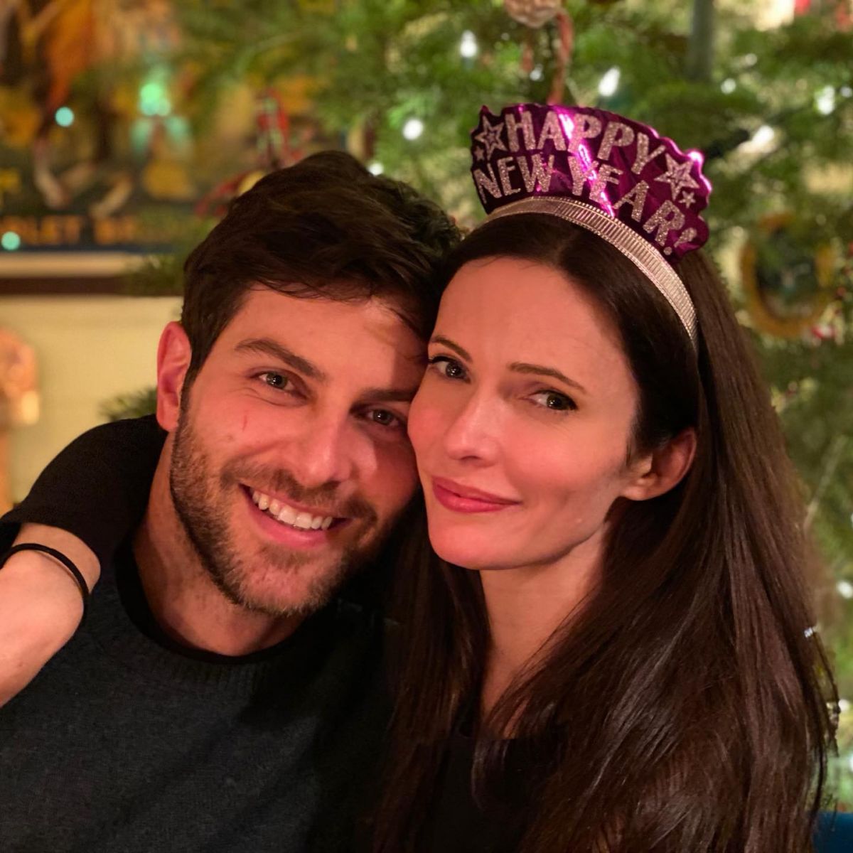 David Giuntoli with his wife, Bitsie Tulloch, on her birthday in January 2021.