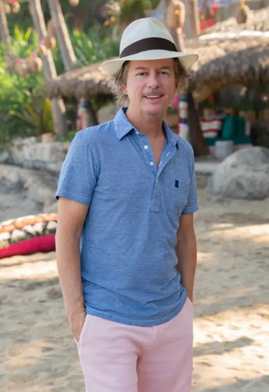 David Spade as the host on season 8 of the Bachelor in Paradise