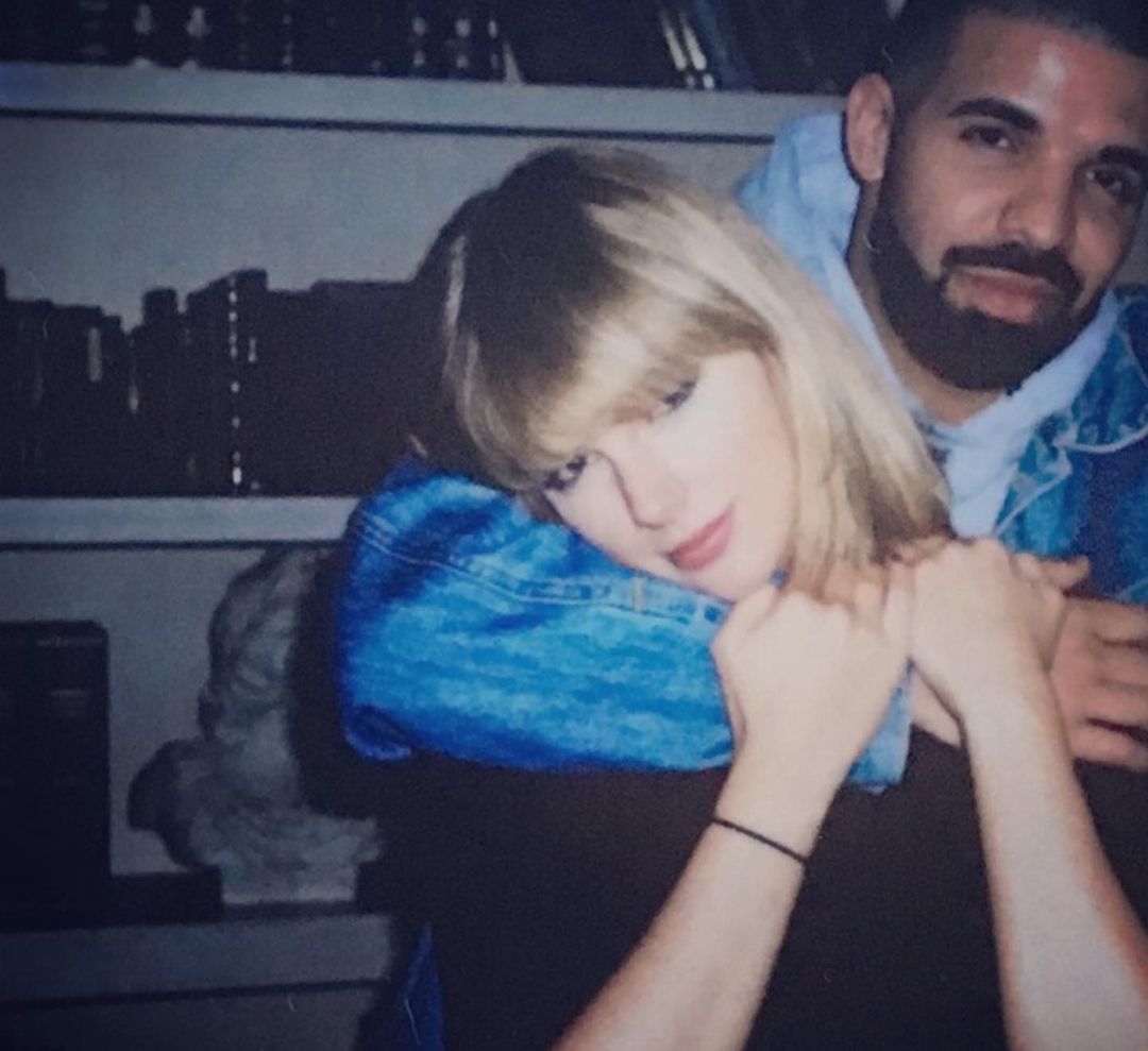 Drake shared an old picture of him with Taylor Swift.