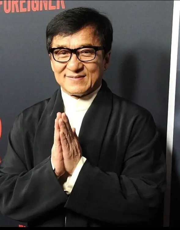 Jackie Chan promoting the Foreigner in America
