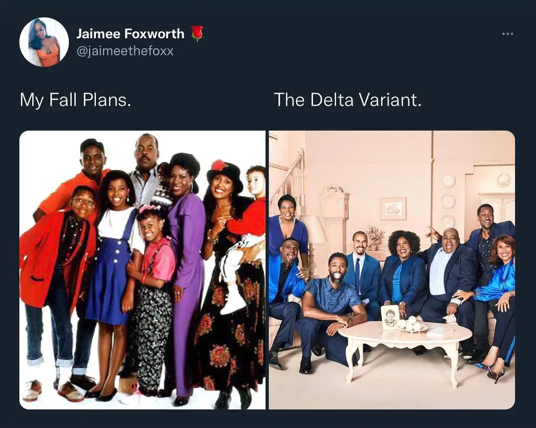 Jaimee Foxworth shared a meme about her not being included in the 'Family Maters' reunion photoshoot.