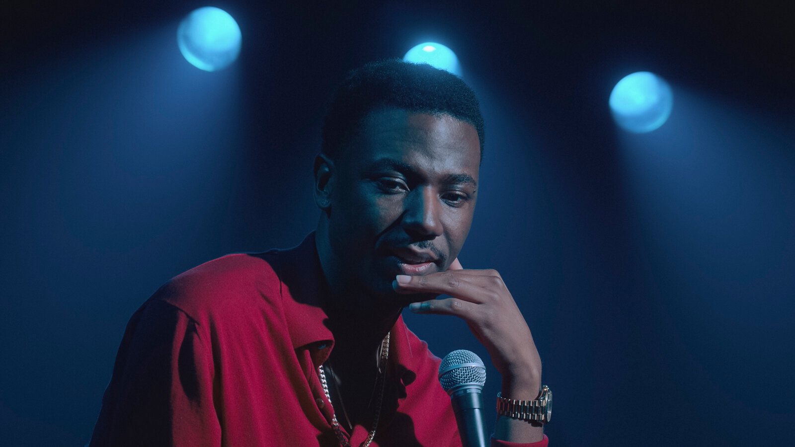 Jerrod Carmichael came out as gay for the first time in public in his HBO special Rothaniel.