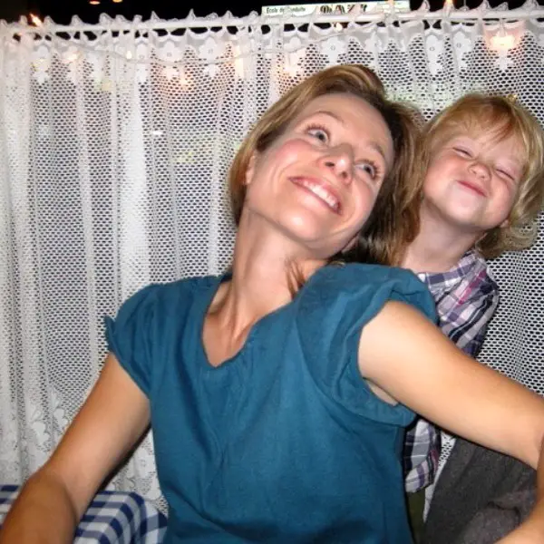 Jessalyn Gilsig with her daughter, Penelope Salomon.