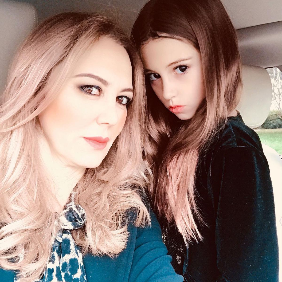 Natasha Pavlovich, Joe Lara's ex girlfriend, with their daughter, Liana Lara, in 2019.