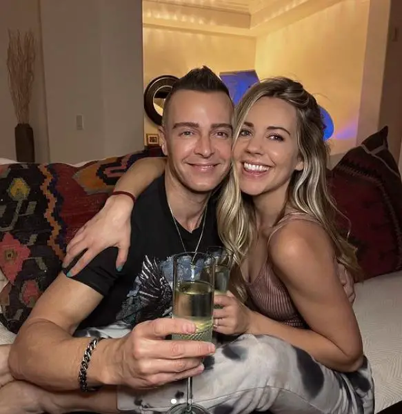 Joey Lawrence and Samantha Cope on New Year's 2022