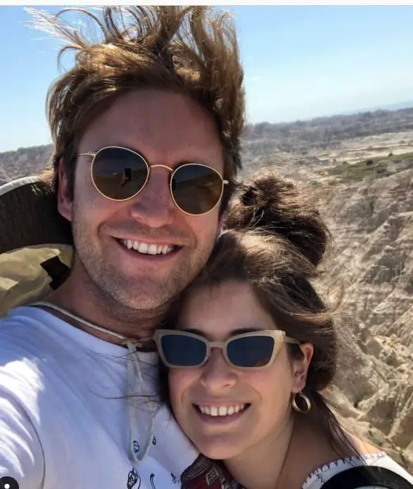 John Reynolds and his partner, Bianca Diaz on a road trip