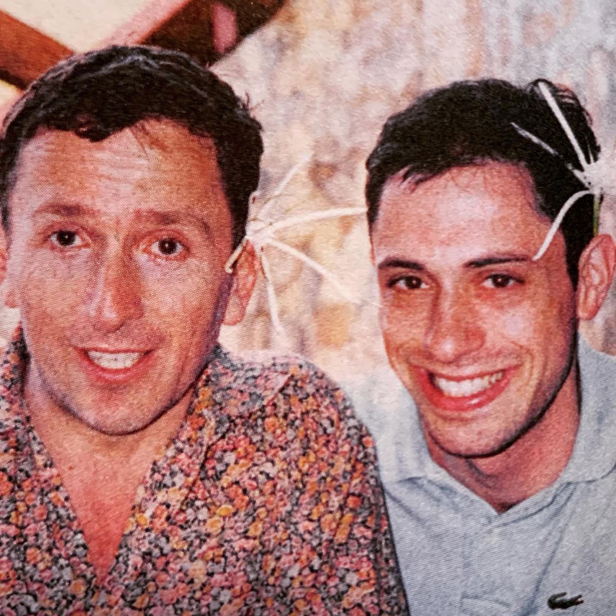 An old picture of Jonathan Adler with husband, Simon Doonan.