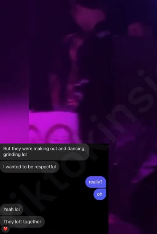 tiktokinsiders post on Josh Richards and Nessa Barrett making out and dancing at a party