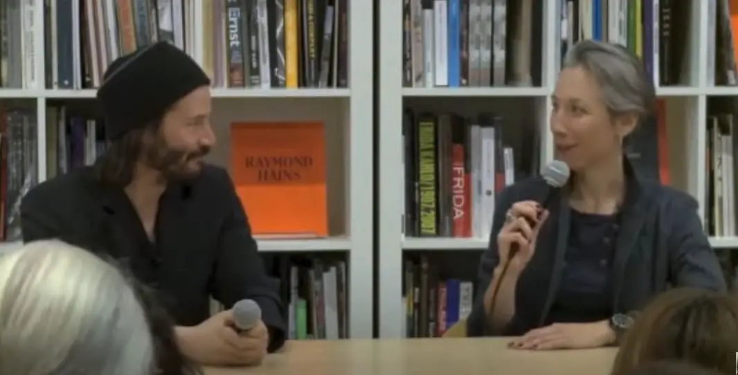 Keanu Reeves and his girlfriend Alexandra Grant worked together on his book 'Ode to Happiness.'