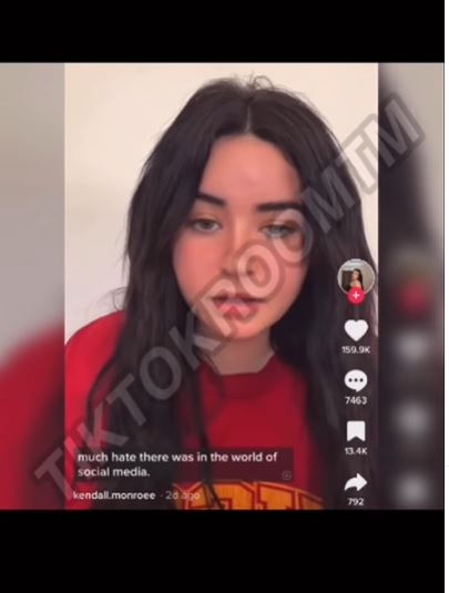 Kendall Monroe responds to haters calling her out