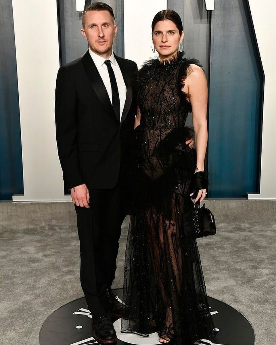 Lake Bell with her ex husband, Scott Campbell in February 2020.