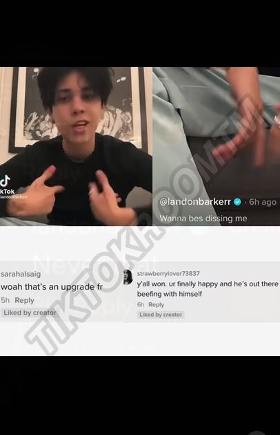 Landon barker shades Chase Hudson and Eminem in his new TikTok