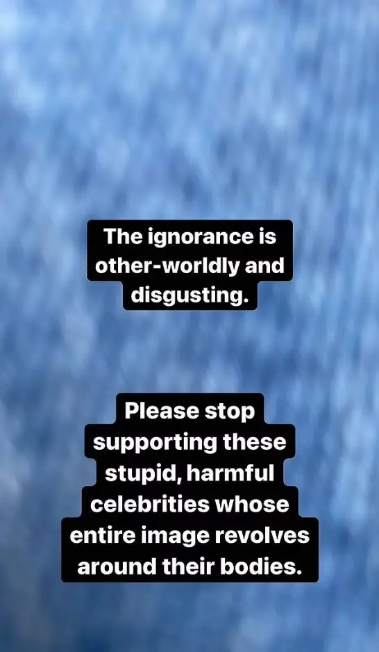 Lili Reinhart called for people to stop supporting harmful celebrities who perpetuate bad weight loss habits.