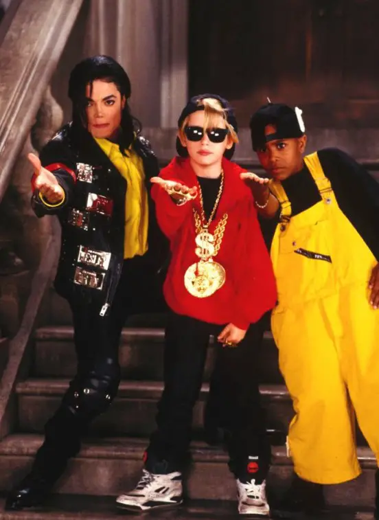 Macaulay Culkin alongside Michael Jackson in his 1991 'Black or White' video.