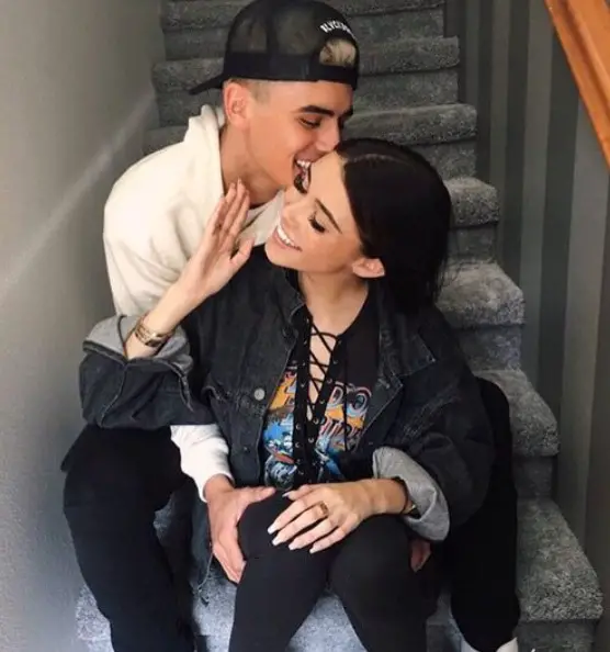 Madison Beer with her ex boyfriend, Jack Gilinsky.