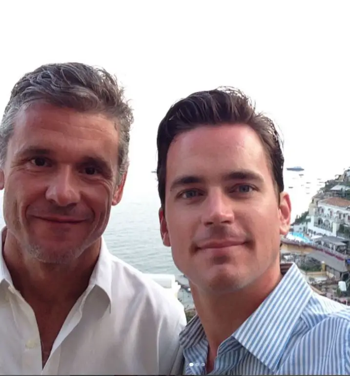 Matt Bomer and his husband on trip to their location