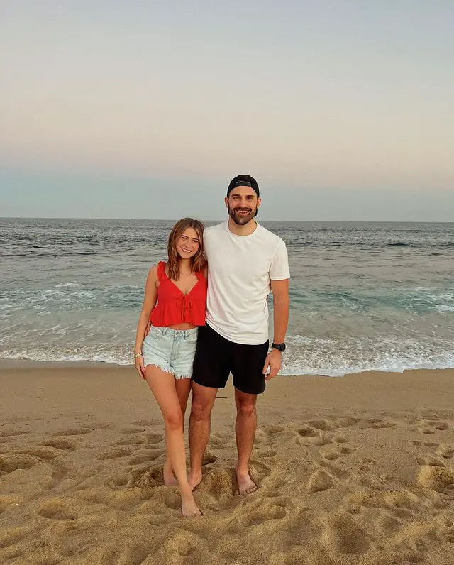 Mykenna Dorn with her boyfriend, Lynden Enger.