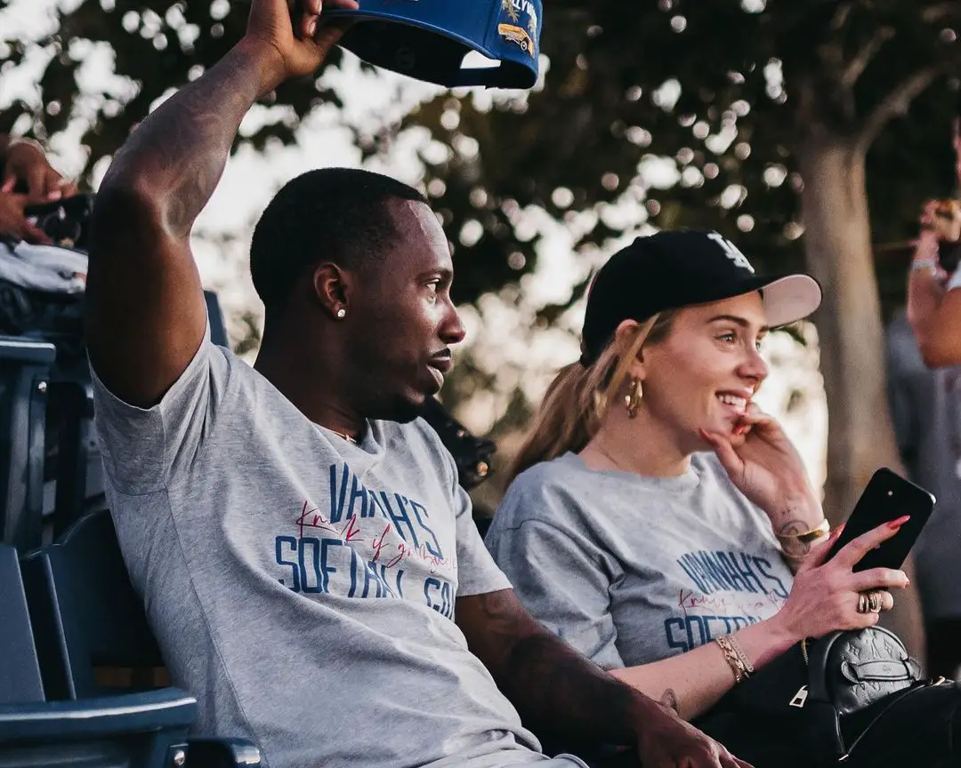 Rich Paul with his girlfriend, Adele.