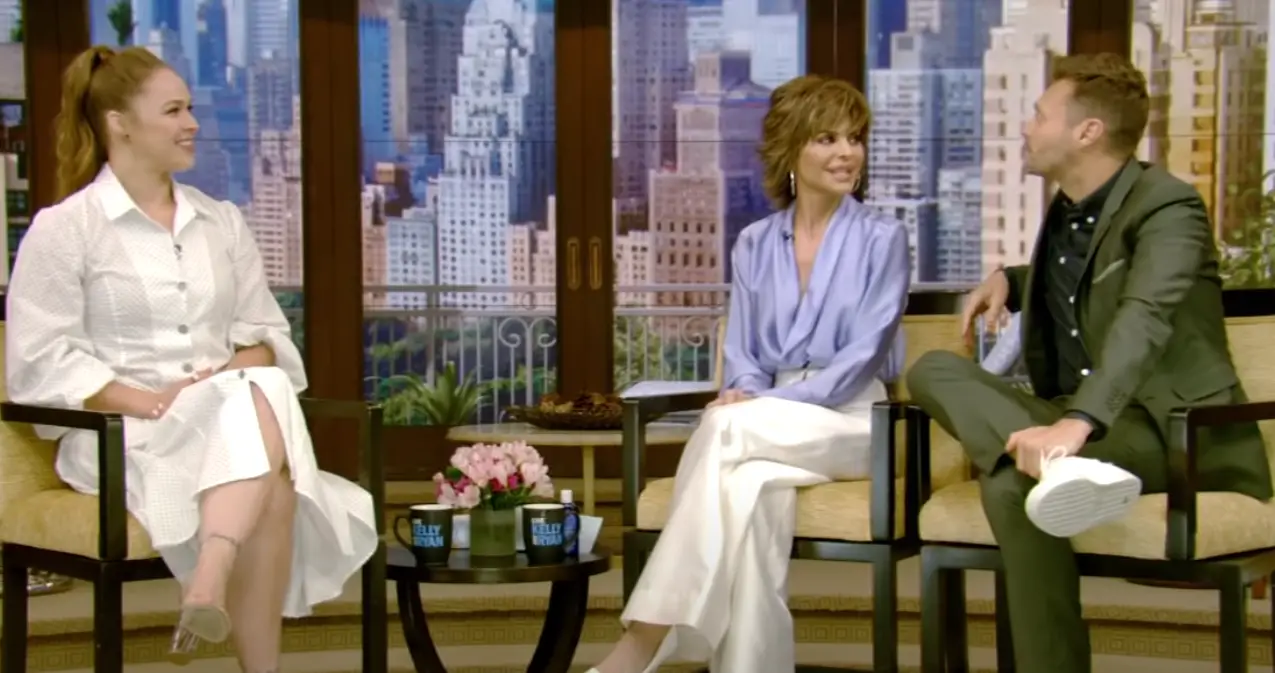 Ronda Rousey talking about her husband on Live with Kelly and Ryan