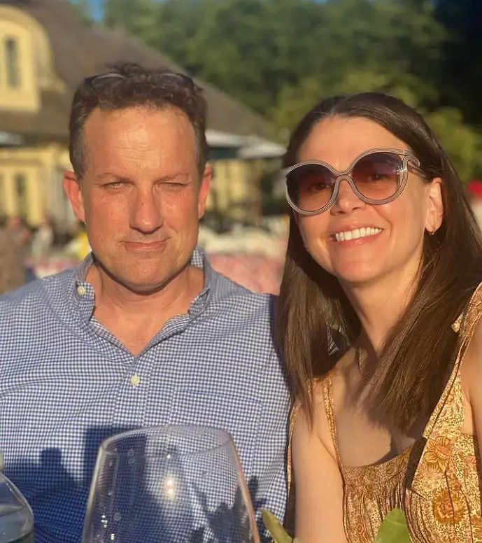 Sutton Foster and her husband, Ted Griffin