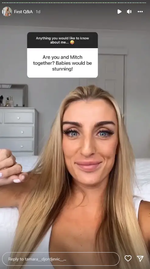 Tamara Djordjevic addressed Mitch Eynaud dating rumors in her Instagram Q&A.