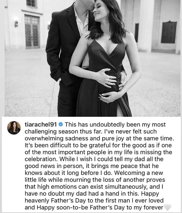Tia Booth announces she is pregnant with her first baby with fiance Taylor Mock.