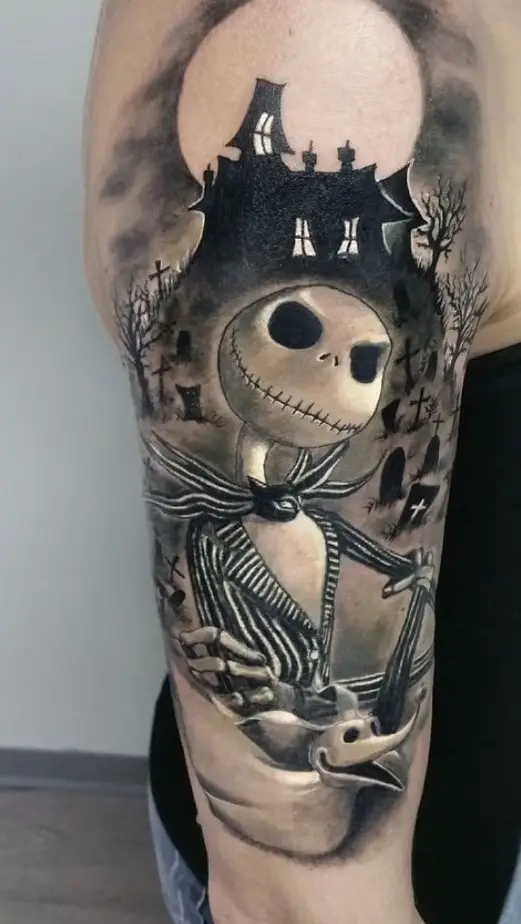 The Best Tim Burton Back Tattoo And Sleeve Tattoos Ideas