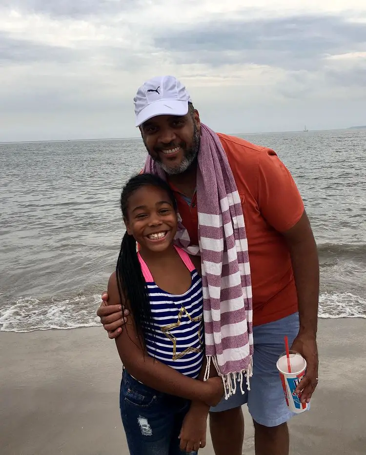 Victor Williams with his daughter.