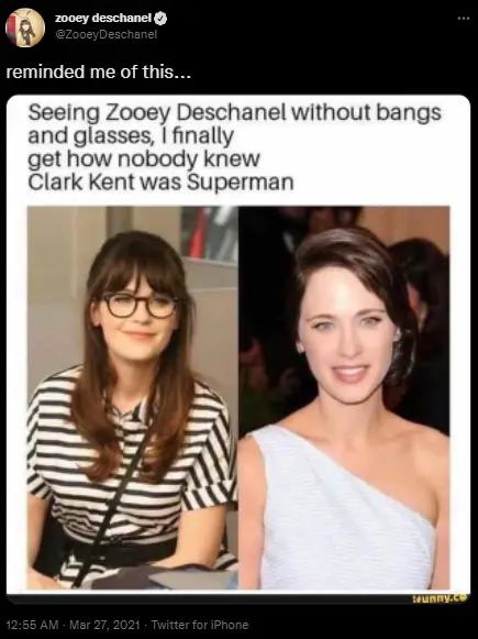 Zooey Deschanel's bang-less meme spurred plastic surgery rumor.