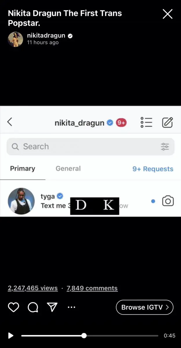 Nikita Dragun exposes Tyga in her new music video.