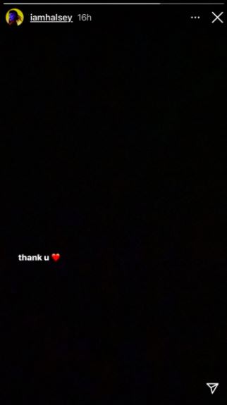 HalseyÃƒÆ’Ã‚Â¢ÃƒÂ¢Ã¢â‚¬Å¡Ã‚Â¬ÃƒÂ¢Ã¢â‚¬Å¾Ã‚Â¢s Instagram story. (Source: HalseyÃƒÆ’Ã‚Â¢ÃƒÂ¢Ã¢â‚¬Å¡Ã‚Â¬ÃƒÂ¢Ã¢â‚¬Å¾Ã‚Â¢s Instagram)