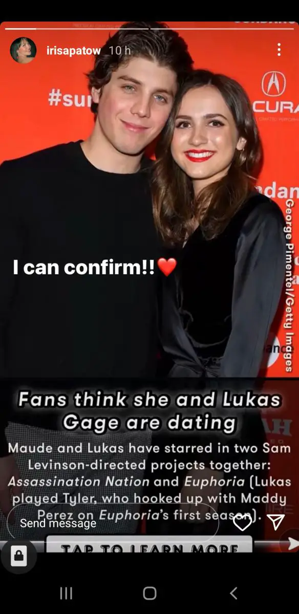 Are Maude Apatow And Lukas Gage Dating? Iris Apatow Confirms