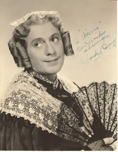 Jack Benny in his feminine avatar
