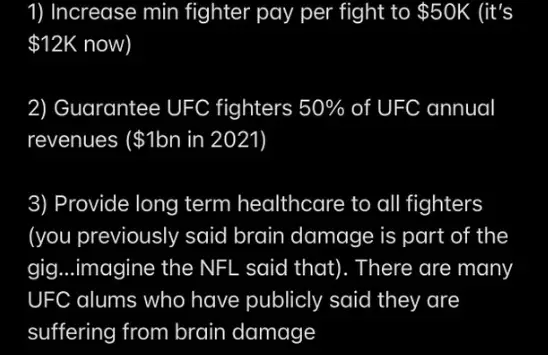 Jake Paul's Demands To Dana White