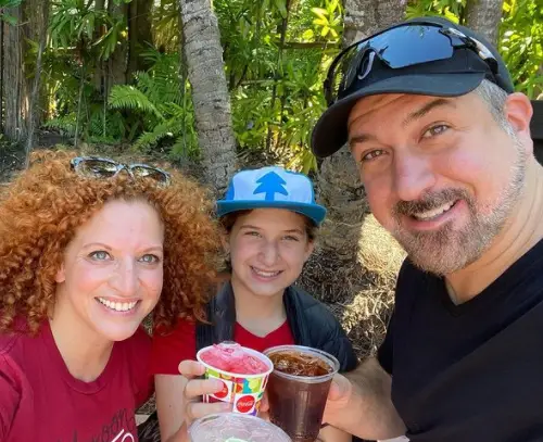 Joey Fatone with ex-wife and daughter on Mother's Day