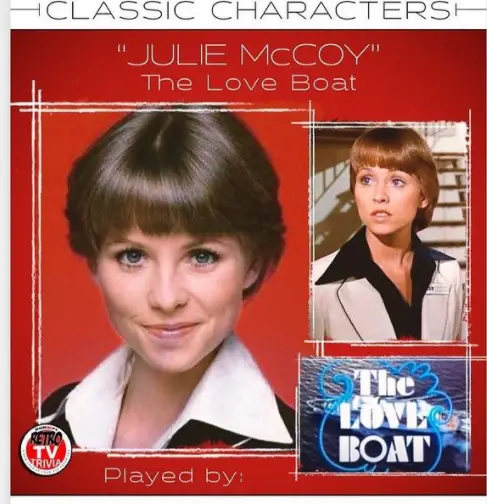 A cover of Lauren Tewes in her role as Julie