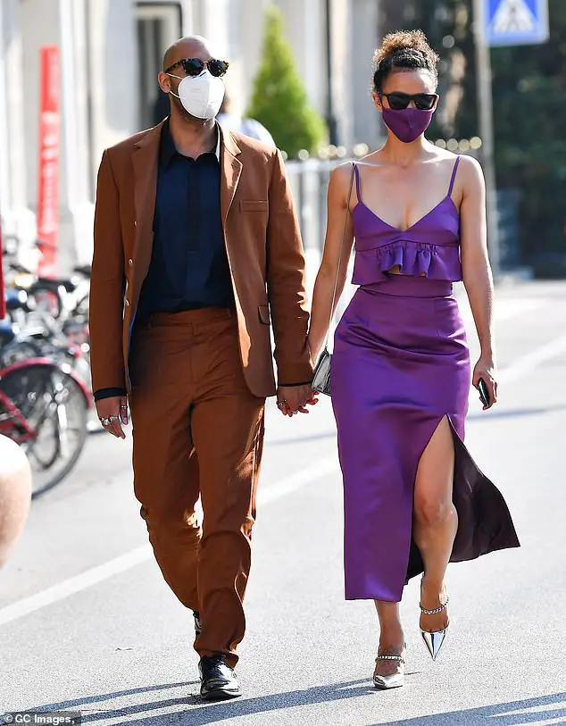 Emmanuel, at the 77th Venice Film Festival, with her partner, and fellow actor, Lanipekun. (Source: GC images)